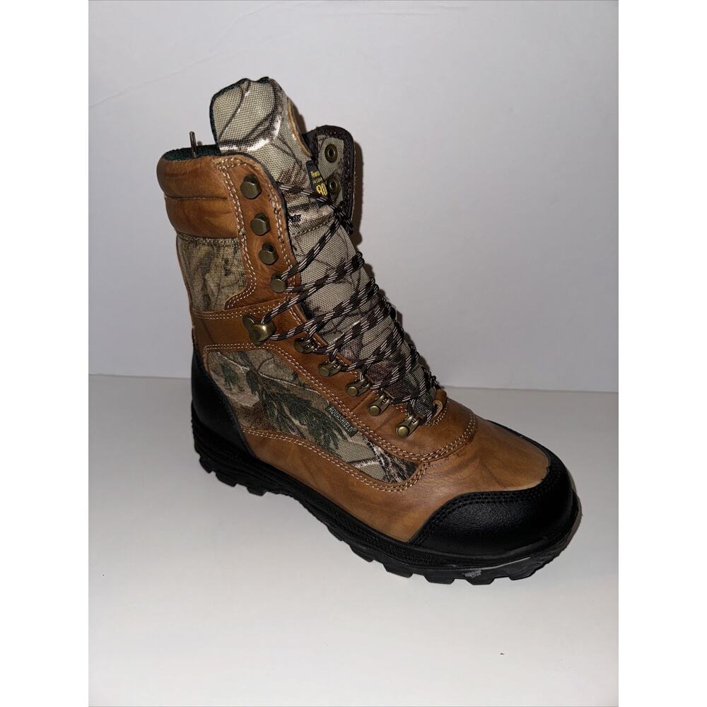 New Mens Size 7 Trekker 10” Leather Waterproof Insulated Boots Hunting 800 Gram